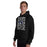 Man wearing Hebron High School Hawks Black Classic Unisex Hoodie 236