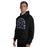 Man wearing Hebron High School Hawks Black Classic Unisex Hoodie 208