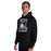 Man wearing Hebron High School Hawks Black Classic Unisex Hoodie 205