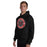 Man wearing Lake Travis High School Cavaliers Black Classic Unisex Hoodie 224