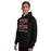 Man wearing Langham Creek High School Lobos Black Classic Unisex Hoodie 237