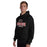 Man wearing Langham Creek High School Lobos Black Classic Unisex Hoodie 202