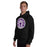 Man wearing Morton Ranch High School Mavericks Black Classic Unisex Hoodie 220