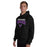 Man wearing Morton Ranch High School Mavericks Black Classic Unisex Hoodie 234