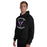 Man wearing Morton Ranch High School Mavericks Black Classic Unisex Hoodie 228