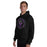Man wearing Morton Ranch High School Mavericks Black Classic Unisex Hoodie 214