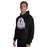 Man wearing Morton Ranch High School Mavericks Black Classic Unisex Hoodie 219
