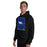 Man wearing New Caney High School Eagles Black Classic Unisex Hoodie 236