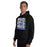 Man wearing New Caney High School Eagles Black Classic Unisex Hoodie 235