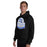Man wearing New Caney High School Eagles Black Classic Unisex Hoodie 219