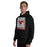 Man wearing North Shore High School Mustangs Black Classic Unisex Hoodie 235