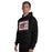 Man wearing Odessa High School Bronchos Black Classic Unisex Hoodie 223