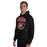 Man wearing Odessa High School Bronchos Black Classic Unisex Hoodie 204