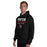 Man wearing Porter High School Spartans Black Classic Unisex Hoodie 003