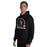 Man wearing Porter High School Spartans Black Classic Unisex Hoodie 208