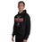 Man wearing Porter High School Spartans Black Classic Unisex Hoodie 040