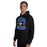 Man wearing Taylor High School Mustangs Black Classic Unisex Hoodie 030