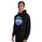 Man wearing Taylor High School Mustangs Black Classic Unisex Hoodie 209