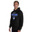 Man wearing Taylor High School Mustangs Black Classic Unisex Hoodie 040