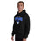 Man wearing Taylor High School Mustangs Black Classic Unisex Hoodie 234