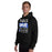 Man wearing Taylor High School Mustangs Black Classic Unisex Hoodie 240