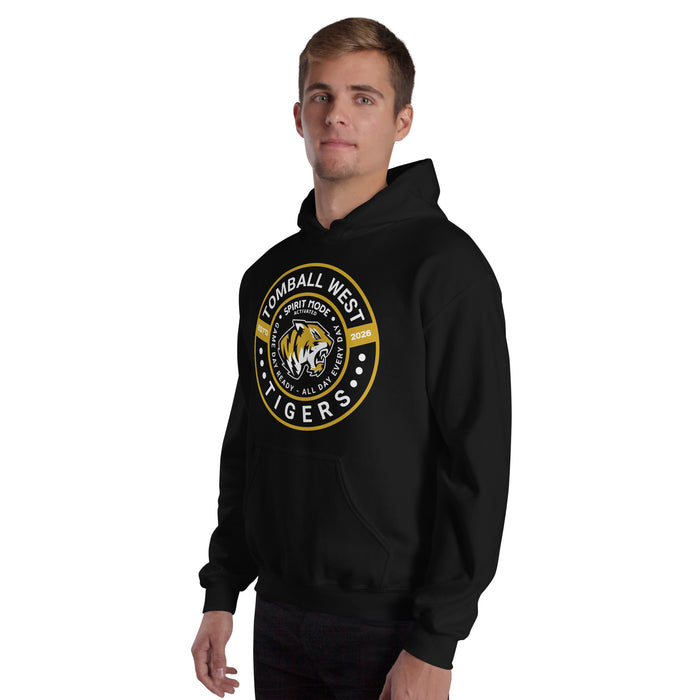 Tomball West High School Tigers Black Classic Unisex Hoodie 239