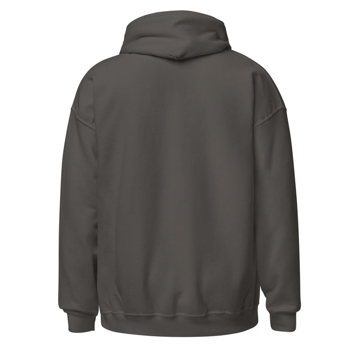 Back view of Dekaney High School Wildcats Charcoal Grey Classic Unisex Hoodie 223