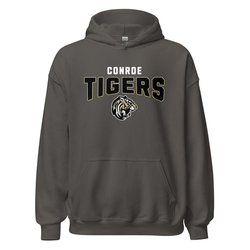 Conroe High School Tigers Charcoal Classic Unisex Hoodie 210