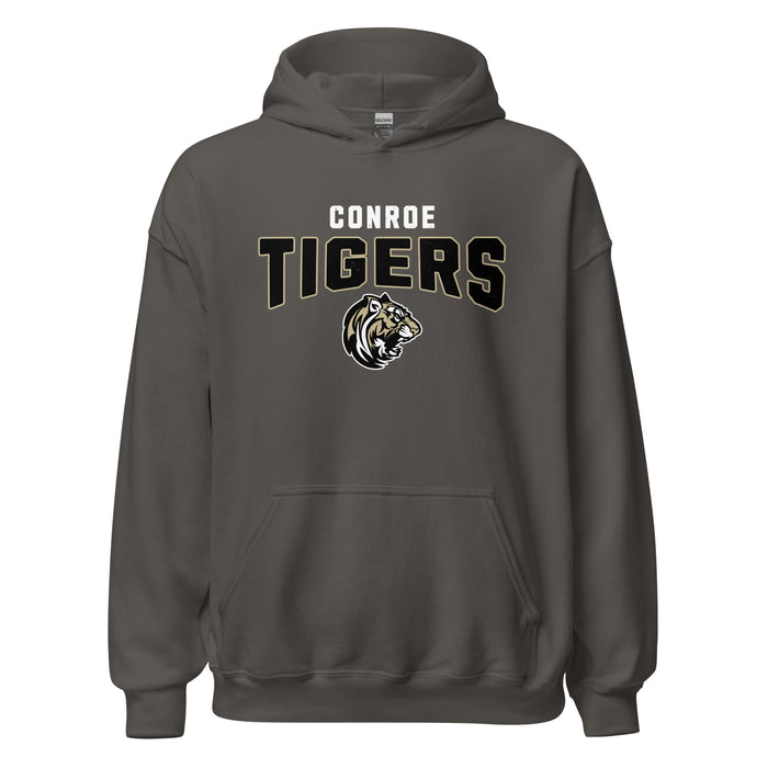 Conroe High School Tigers Charcoal Classic Unisex Hoodie 210