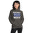 Woman wearing Dekaney High School Wildcats Charcoal Grey Classic Unisex Hoodie 231