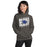 Woman wearing Dekaney High School Wildcats Charcoal Grey Classic Unisex Hoodie 223