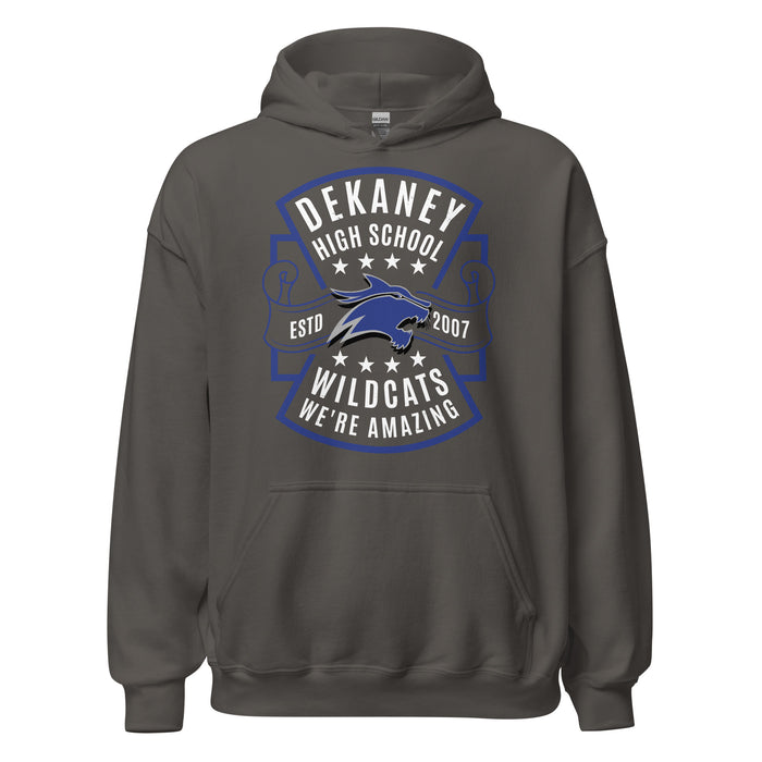 Dekaney High School Wildcats Charcoal Grey Classic Unisex Hoodie 207