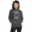 Woman wearing Dekaney High School Wildcats Charcoal Grey Classic Unisex Hoodie 207