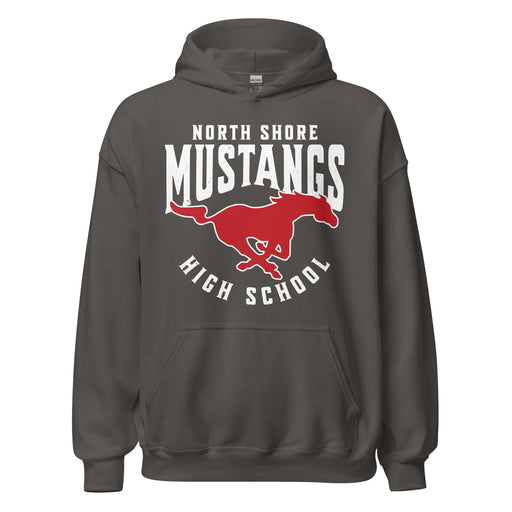 North Shore High School Mustangs Dark Grey Classic Unisex Hoodie 213