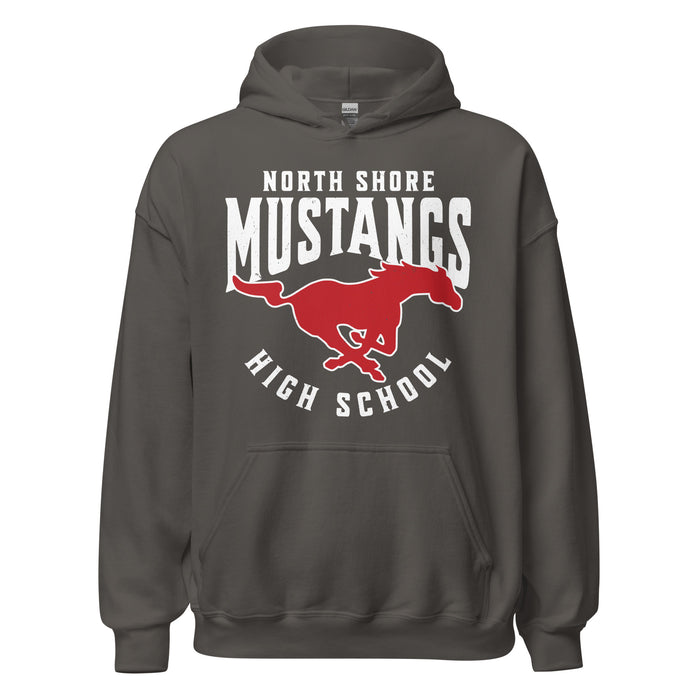 North Shore High School Mustangs Dark Grey Classic Unisex Hoodie 213