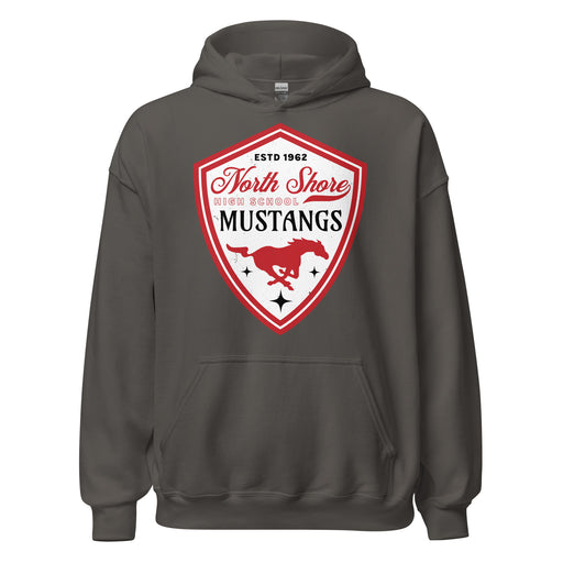 North Shore High School Mustangs Dark Grey Classic Unisex Hoodie 225