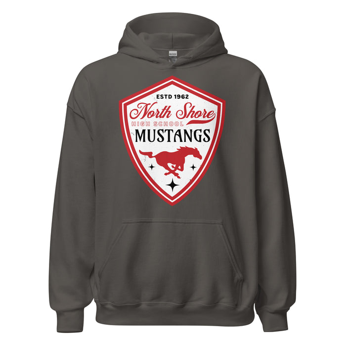 North Shore High School Mustangs Dark Grey Classic Unisex Hoodie 225