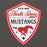 Close-up view of North Shore High School Mustangs Dark Grey Classic Unisex Hoodie 225
