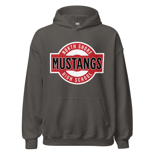 North Shore High School Mustangs Dark Grey Classic Unisex Hoodie 011