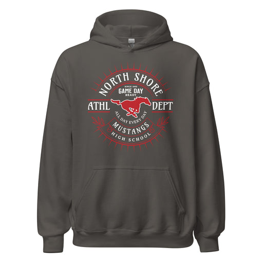 North Shore High School Mustangs Dark Grey Classic Unisex Hoodie 201