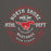 Close-up view of North Shore High School Mustangs Dark Grey Classic Unisex Hoodie 201