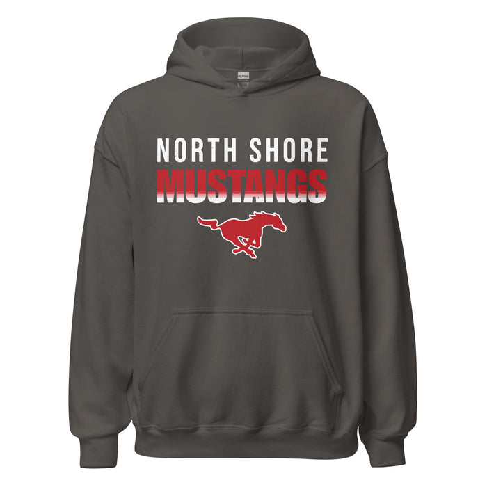 North Shore High School Mustangs Dark Grey Classic Unisex Hoodie 024