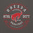 Close-up view of Odessa High School Bronchos Dark Grey Classic Unisex Hoodie 201