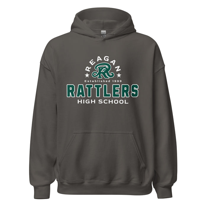 Reagan High School Rattlers Dark Grey Classic Unisex Hoodie 222