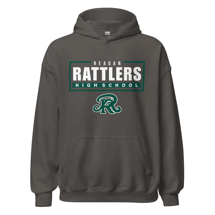 Reagan High School Rattlers Dark Grey Classic Unisex Hoodie 049