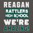 Close-up view of Reagan High School Rattlers Dark Grey Classic Unisex Hoodie 231