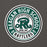 Close-up view of Reagan High School Rattlers Dark Grey Classic Unisex Hoodie 220