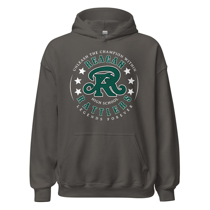 Reagan High School Rattlers Dark Grey Classic Unisex Hoodie 214