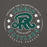 Close-up view of Reagan High School Rattlers Dark Grey Classic Unisex Hoodie 214