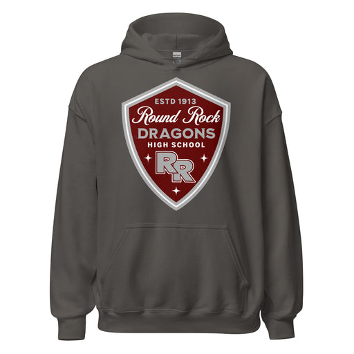 Round Rock High School Dragons Dark Grey Classic Unisex Hoodie 225